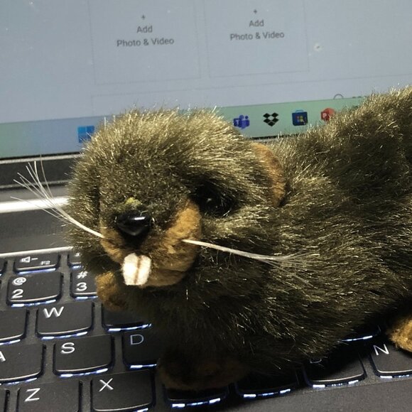 Hansa Handcrafted Beaver Stuffed Animal Brand New w/ Tag # 3839 - Picture 14 of 16